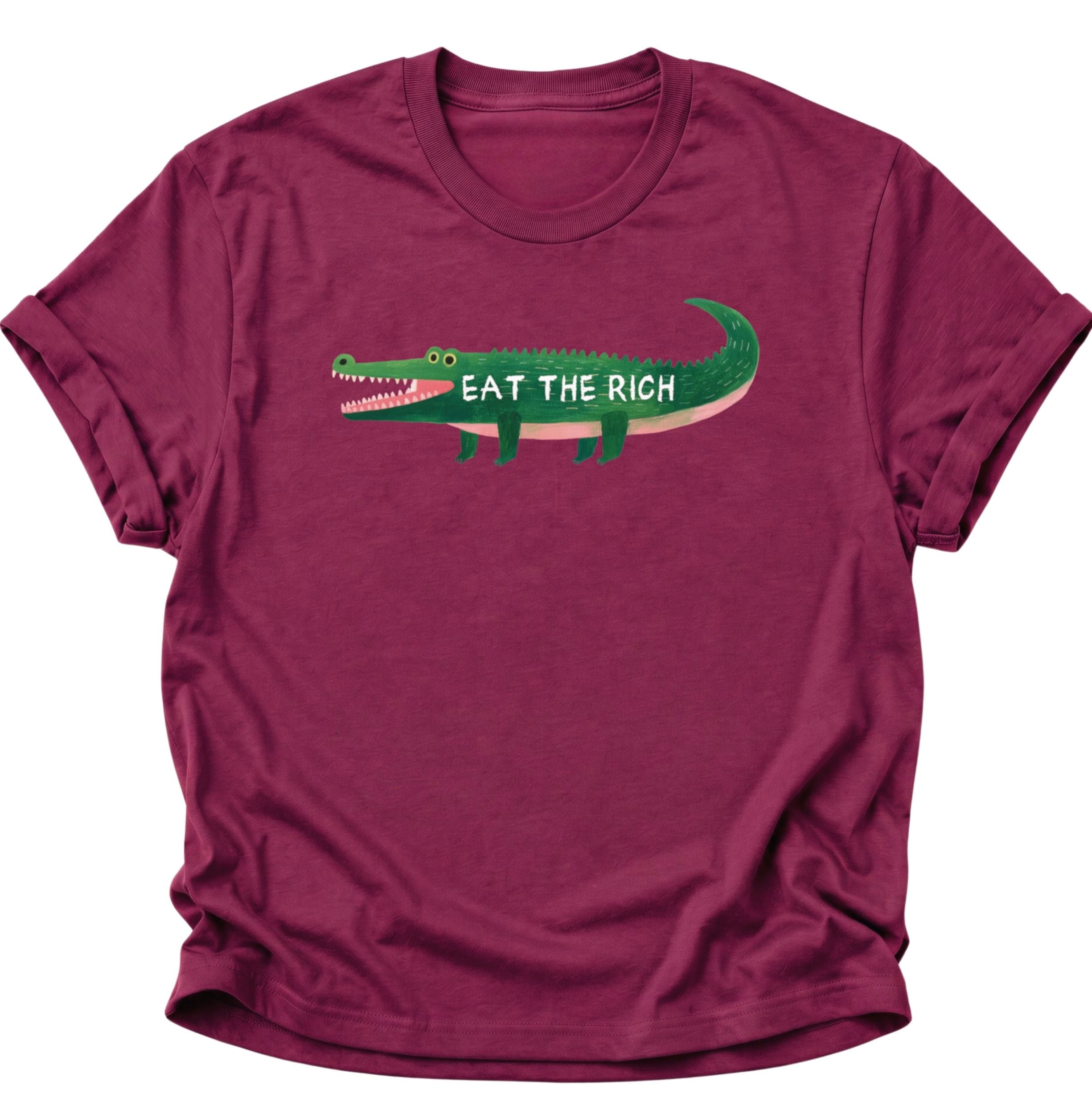 Eat the Rich Crocodile Unisex T-Shirt