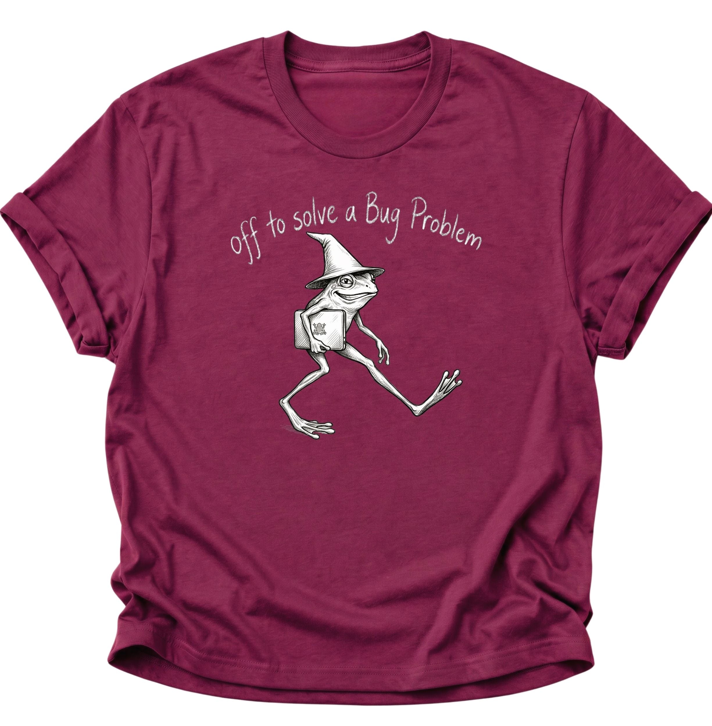 Off to solve a bug problem Unisex T-Shirt