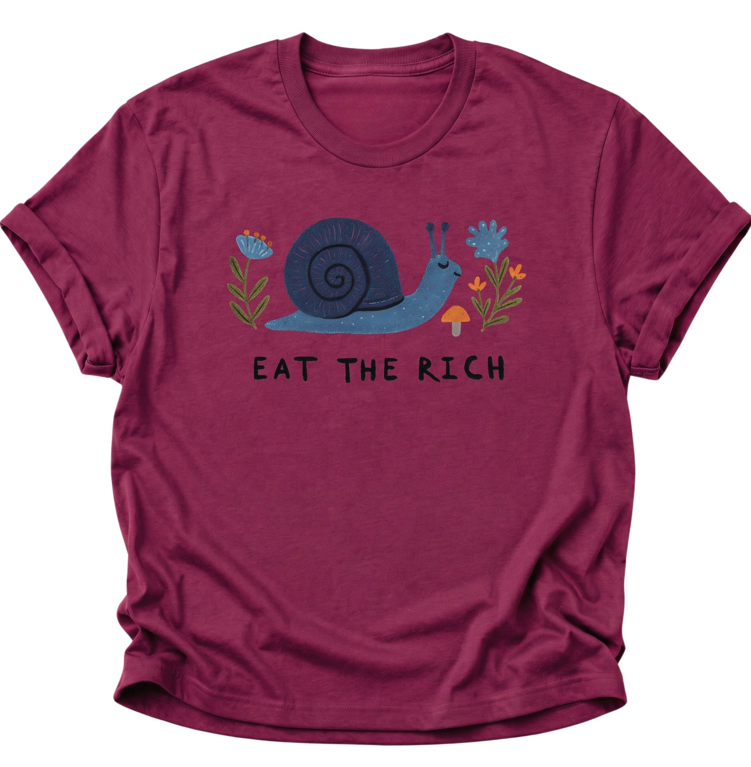 Eat the rich Snail Unisex T-Shirt