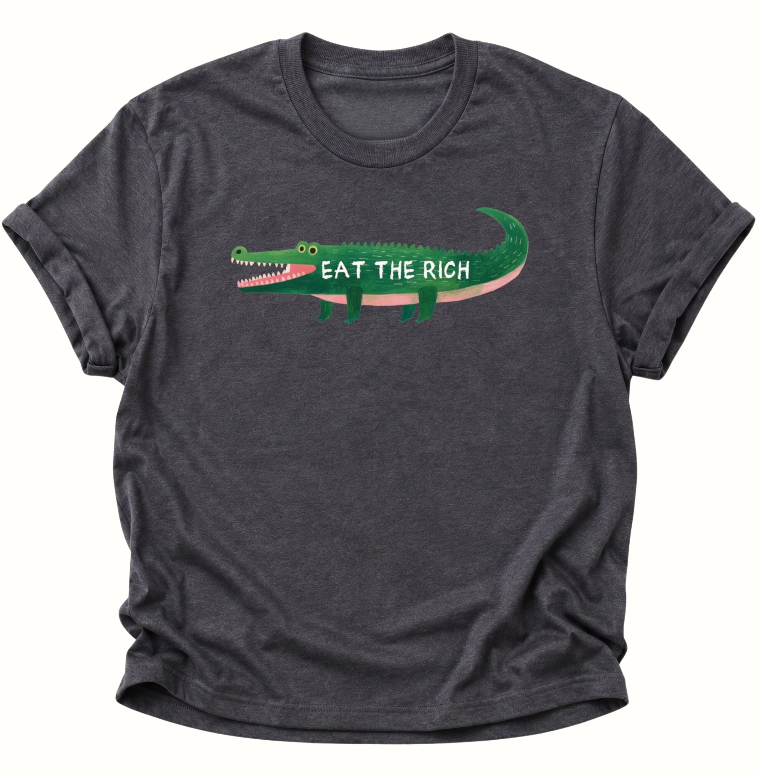 Eat the Rich Crocodile Unisex T-Shirt