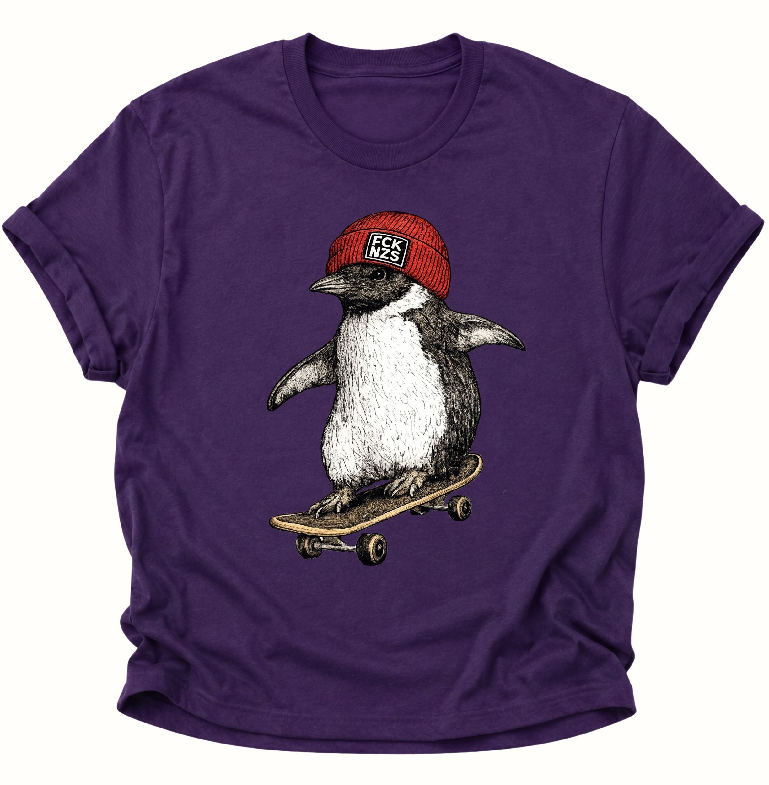 FCK NZS Skater Penguin Unisex T-Shirt