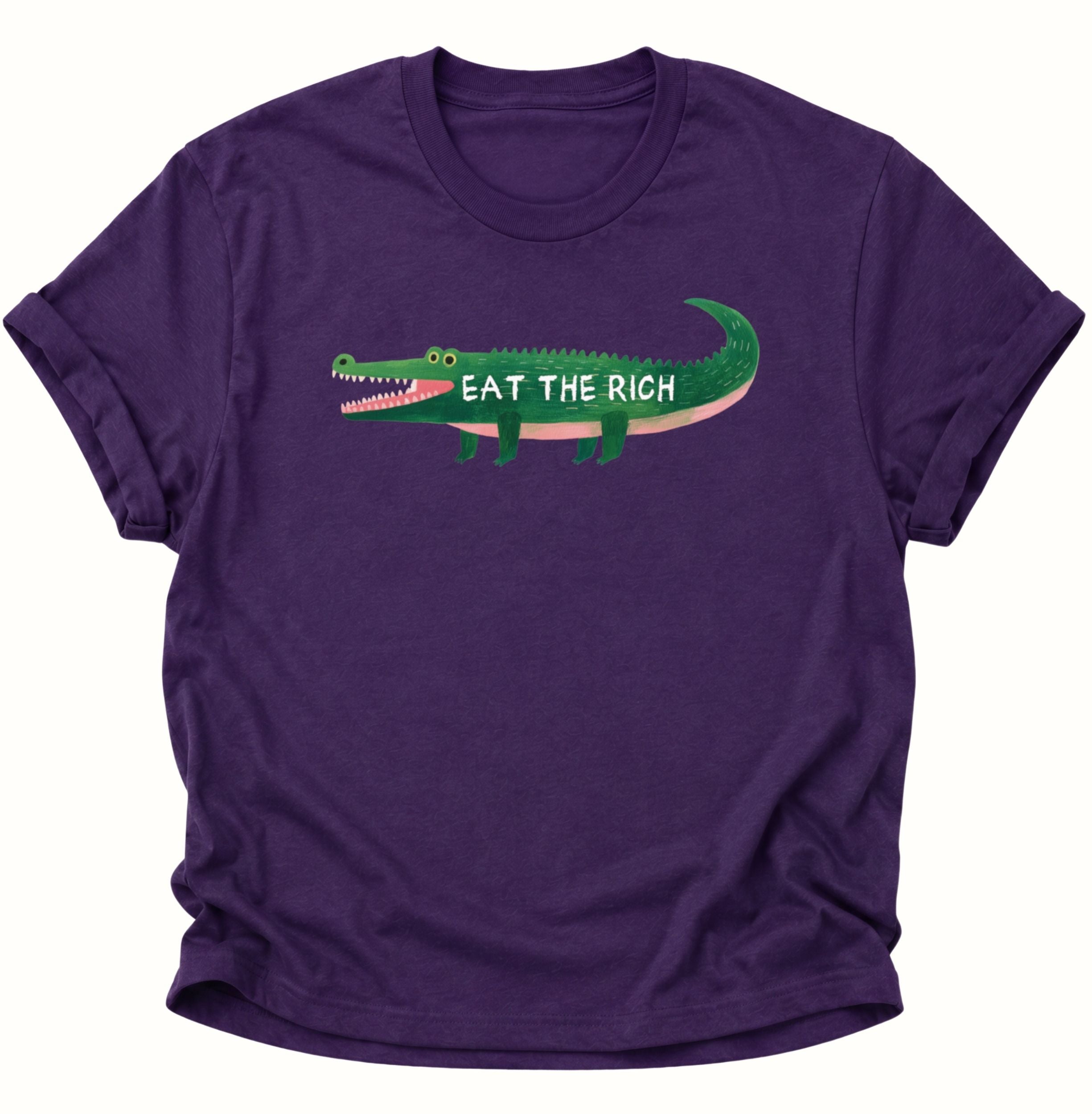 Eat the Rich Crocodile Unisex T-Shirt