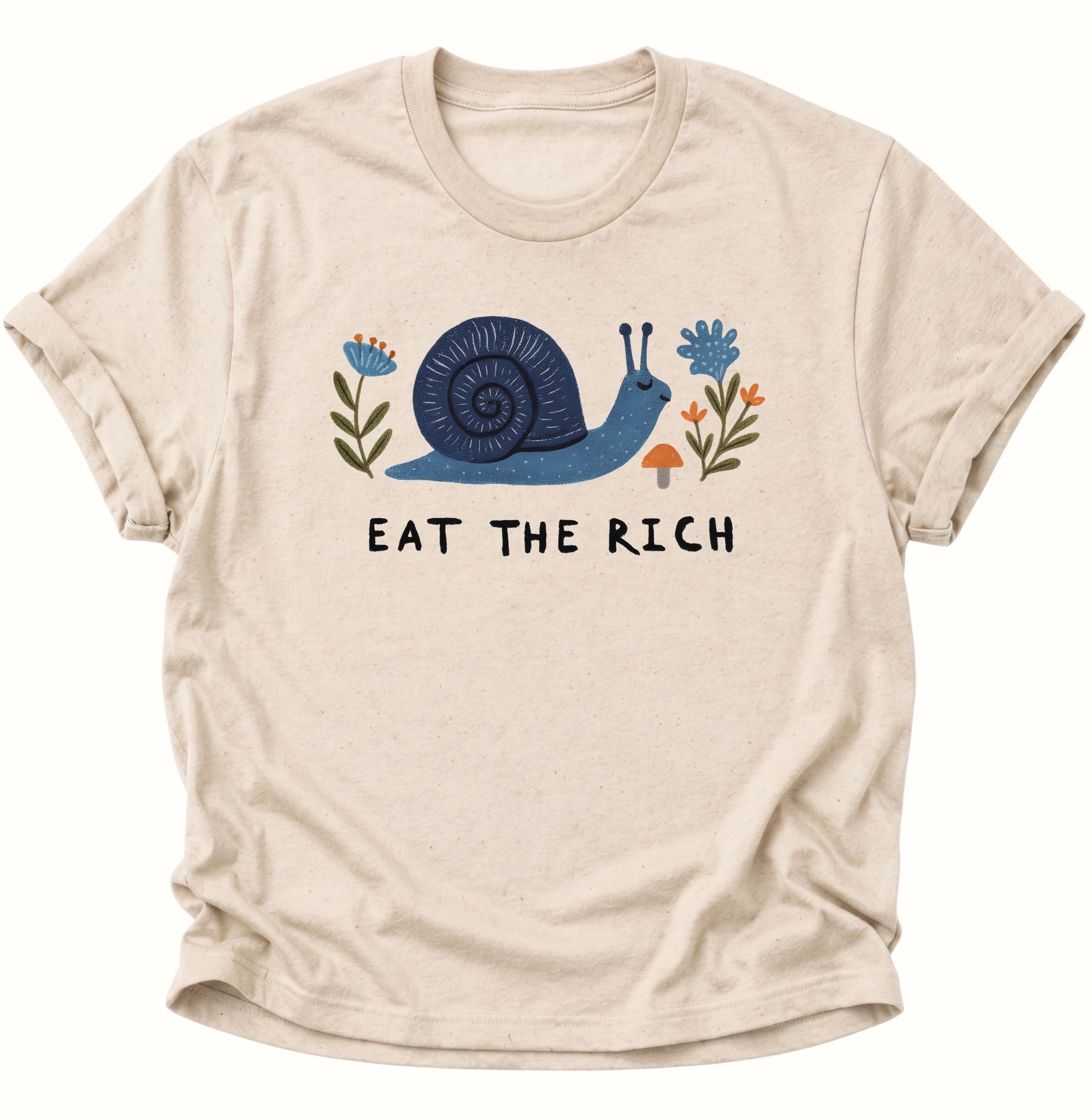 Eat the rich Snail Unisex T-Shirt
