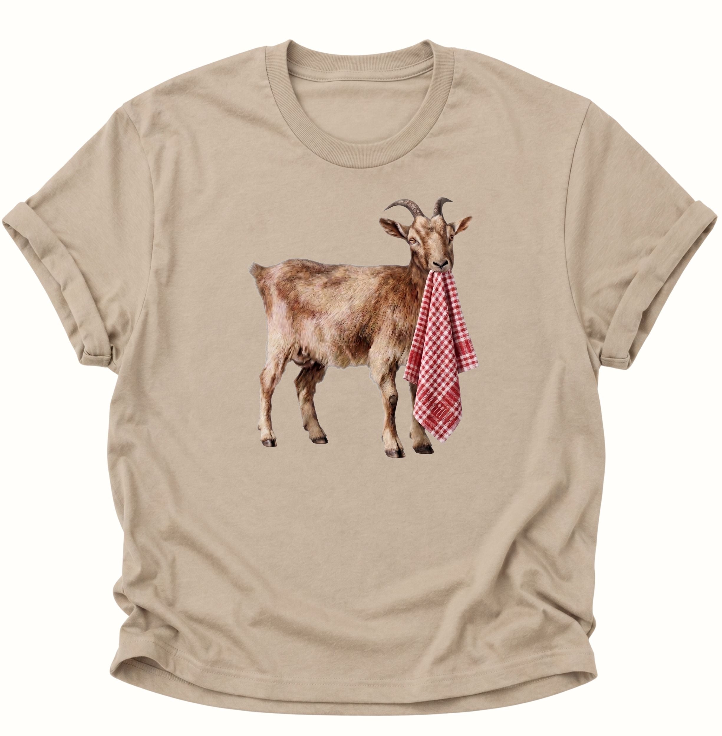 Ziege frist Handtuch Unisex T-Shirt