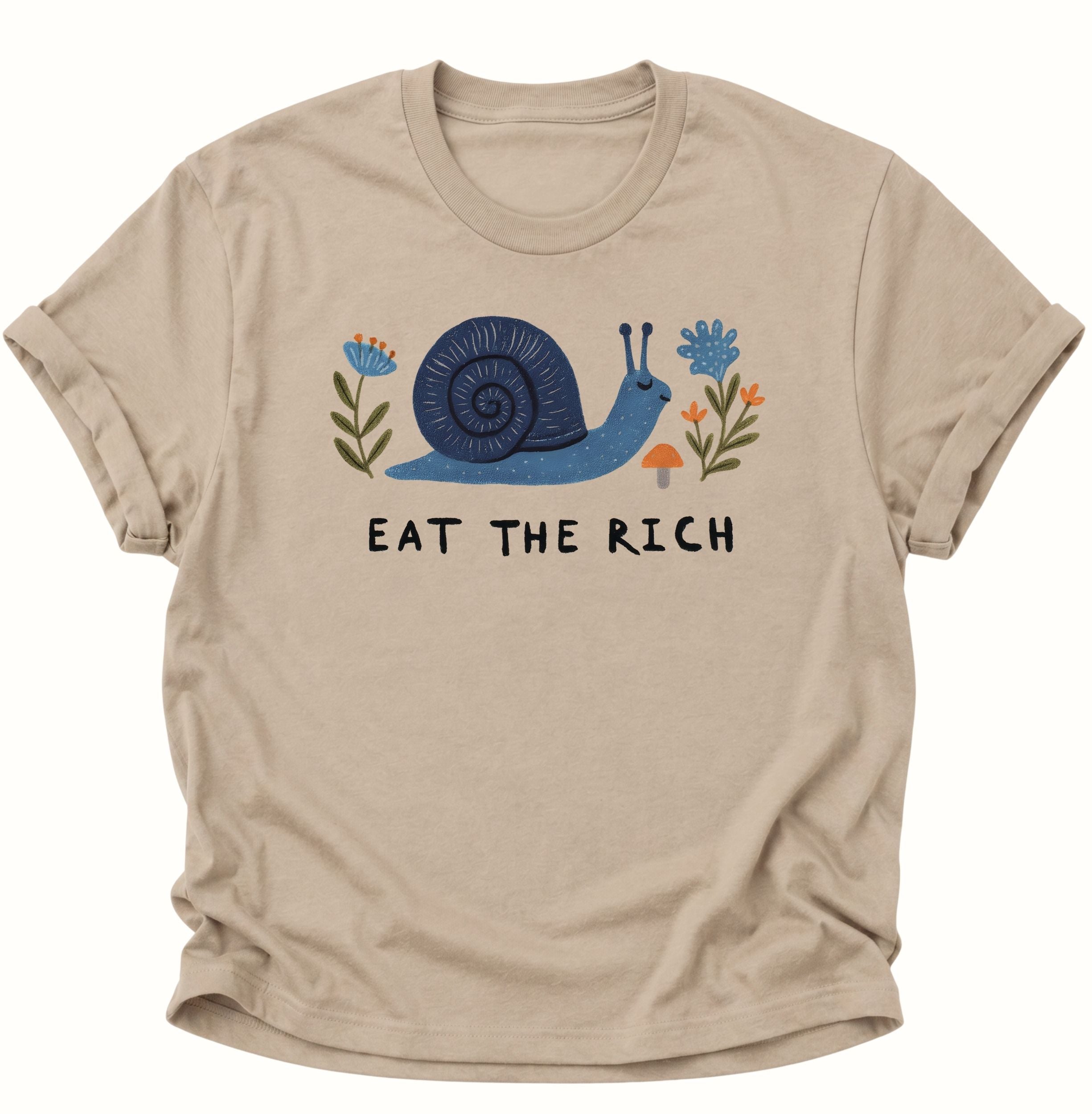 Eat the rich Snail Unisex T-Shirt