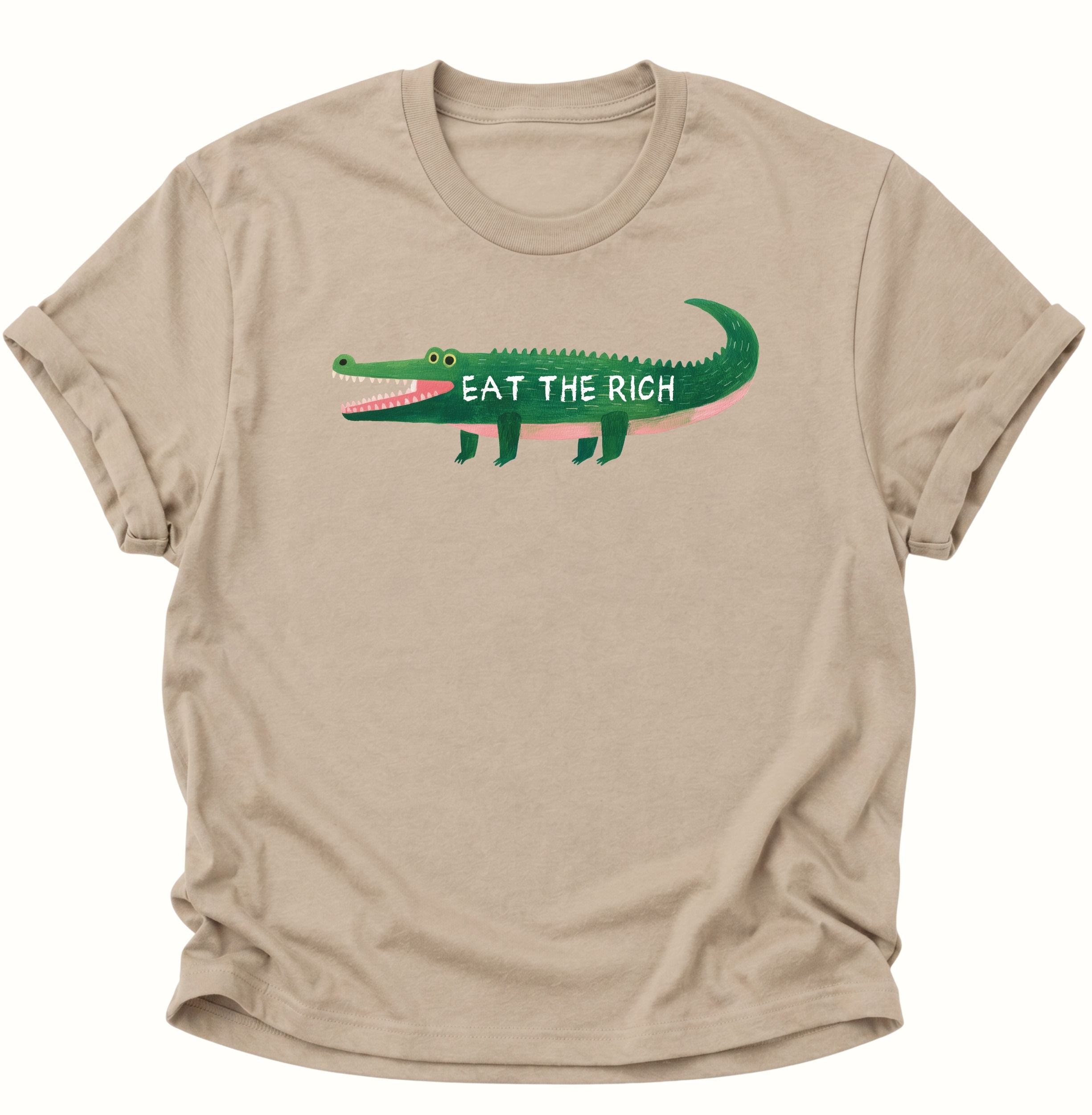 Eat the Rich Crocodile Unisex T-Shirt