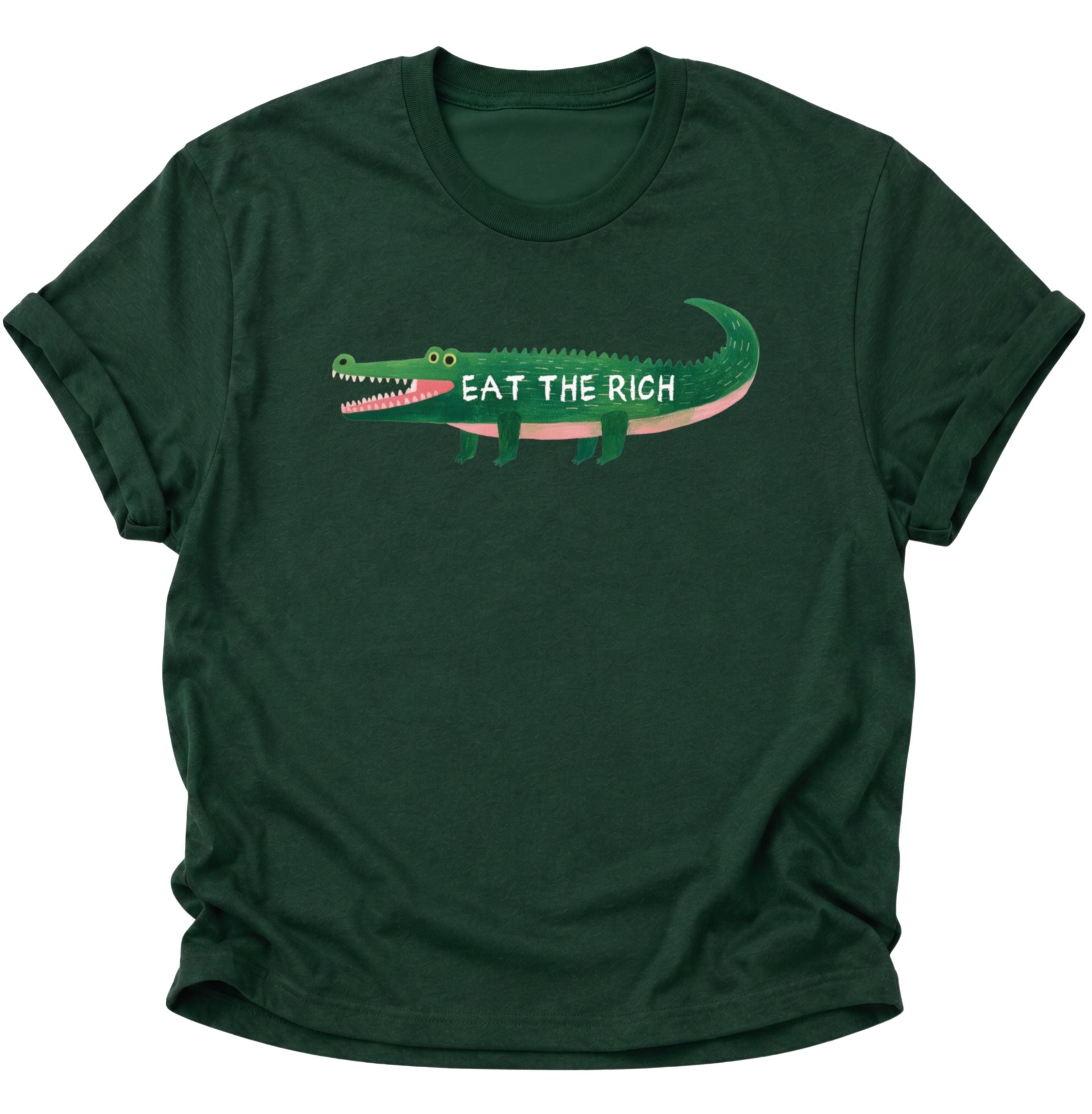 Eat the Rich Crocodile Unisex T-Shirt