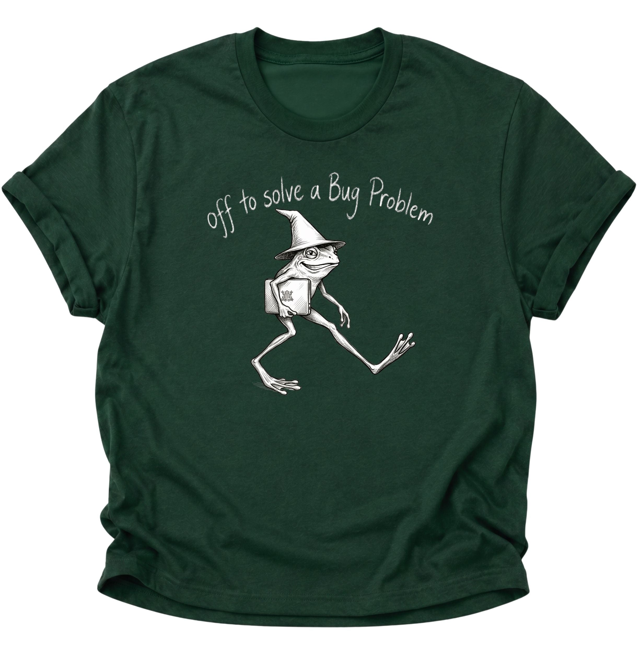Off to solve a bug problem Unisex T-Shirt
