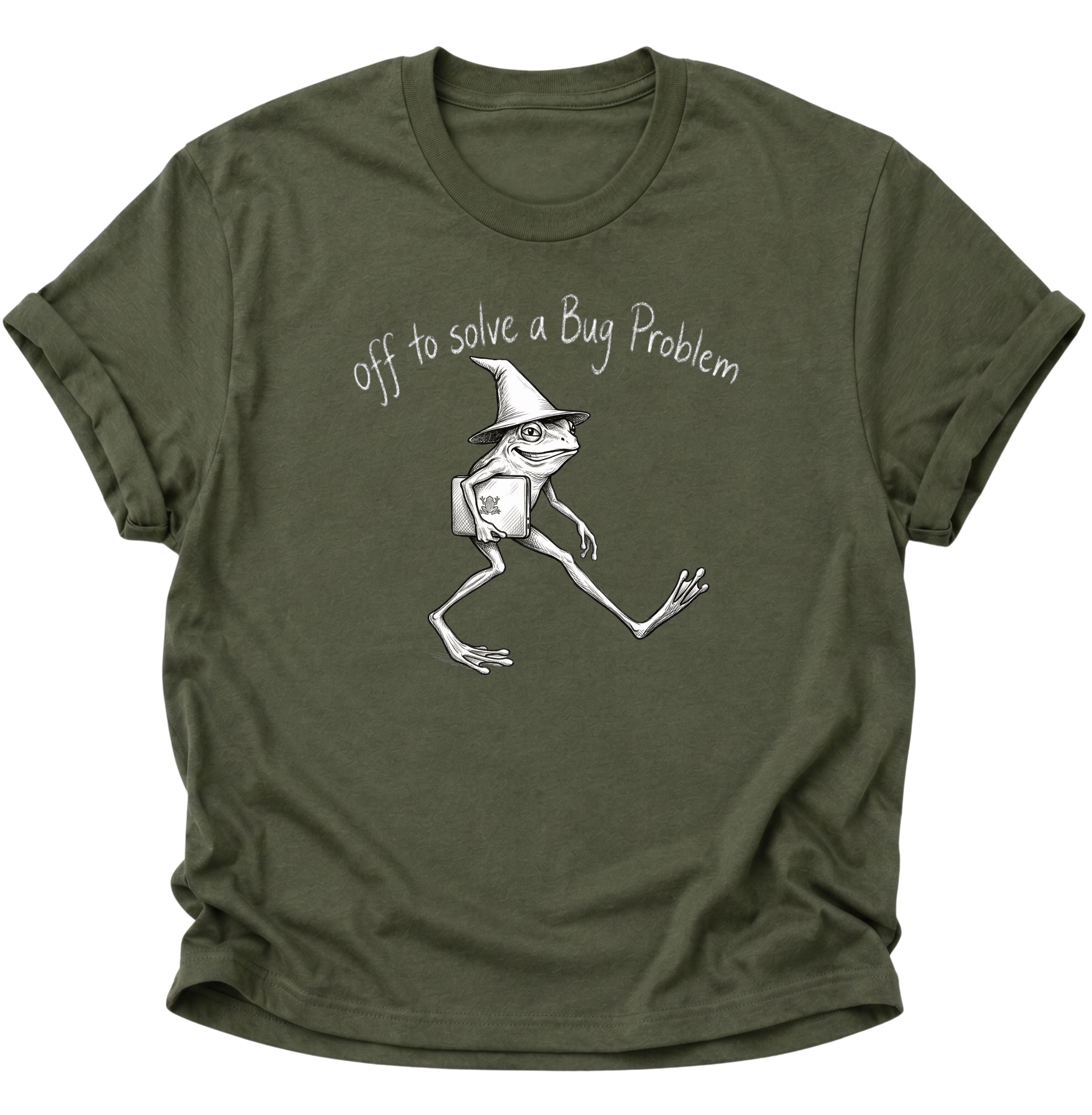 Off to solve a bug problem Unisex T-Shirt
