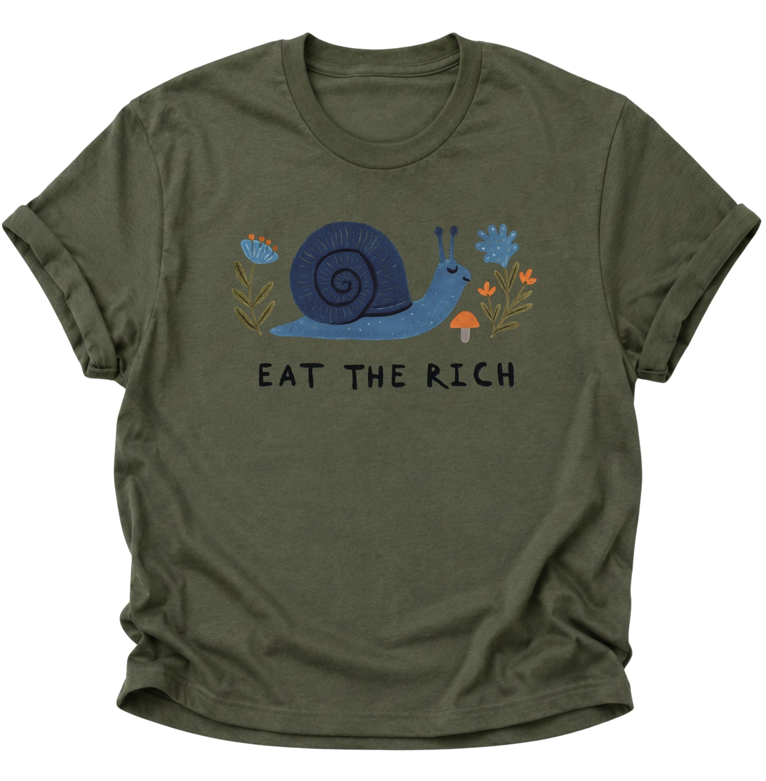 Eat the rich Snail Unisex T-Shirt