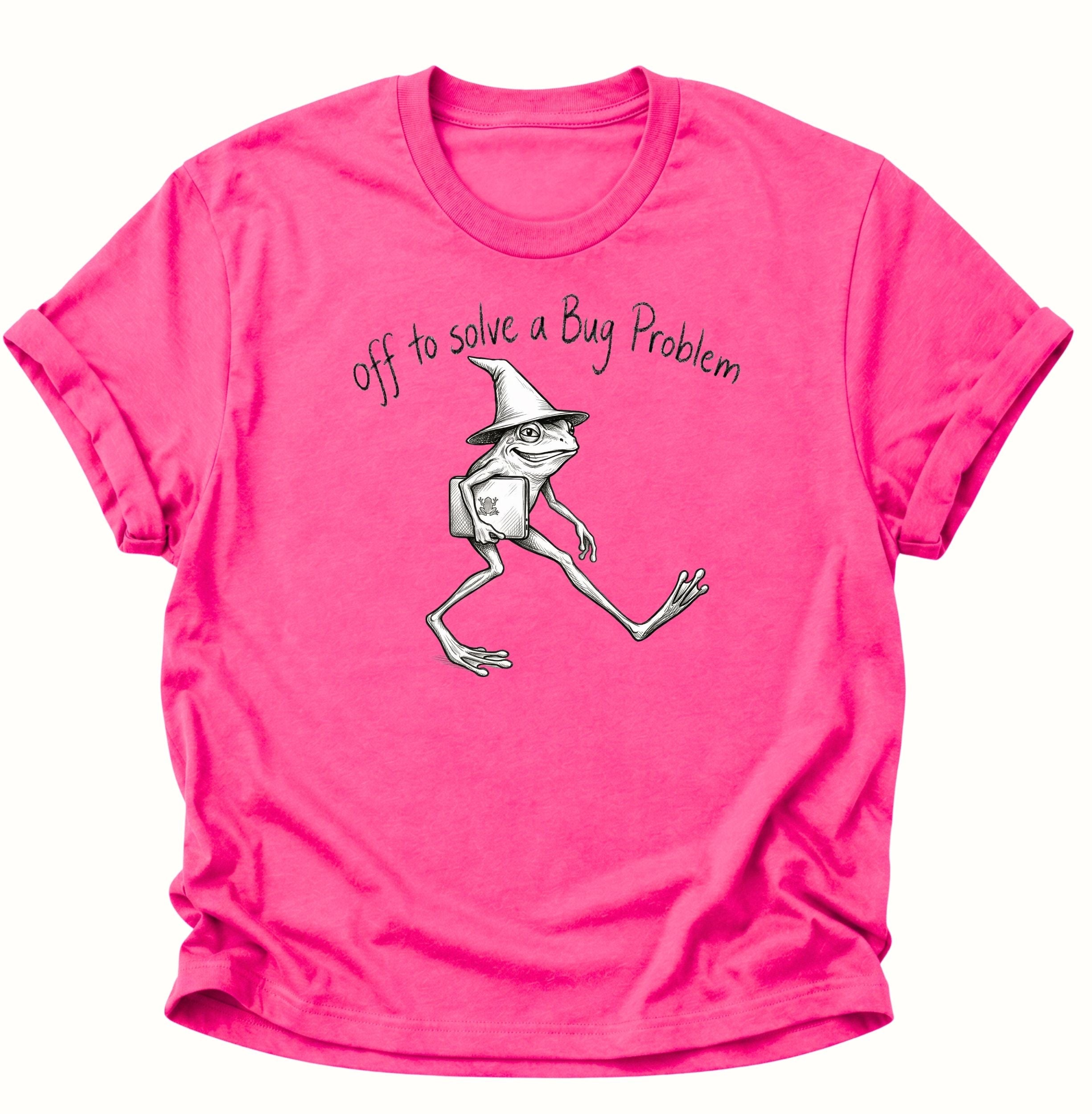 Off to solve a bug problem Unisex T-Shirt