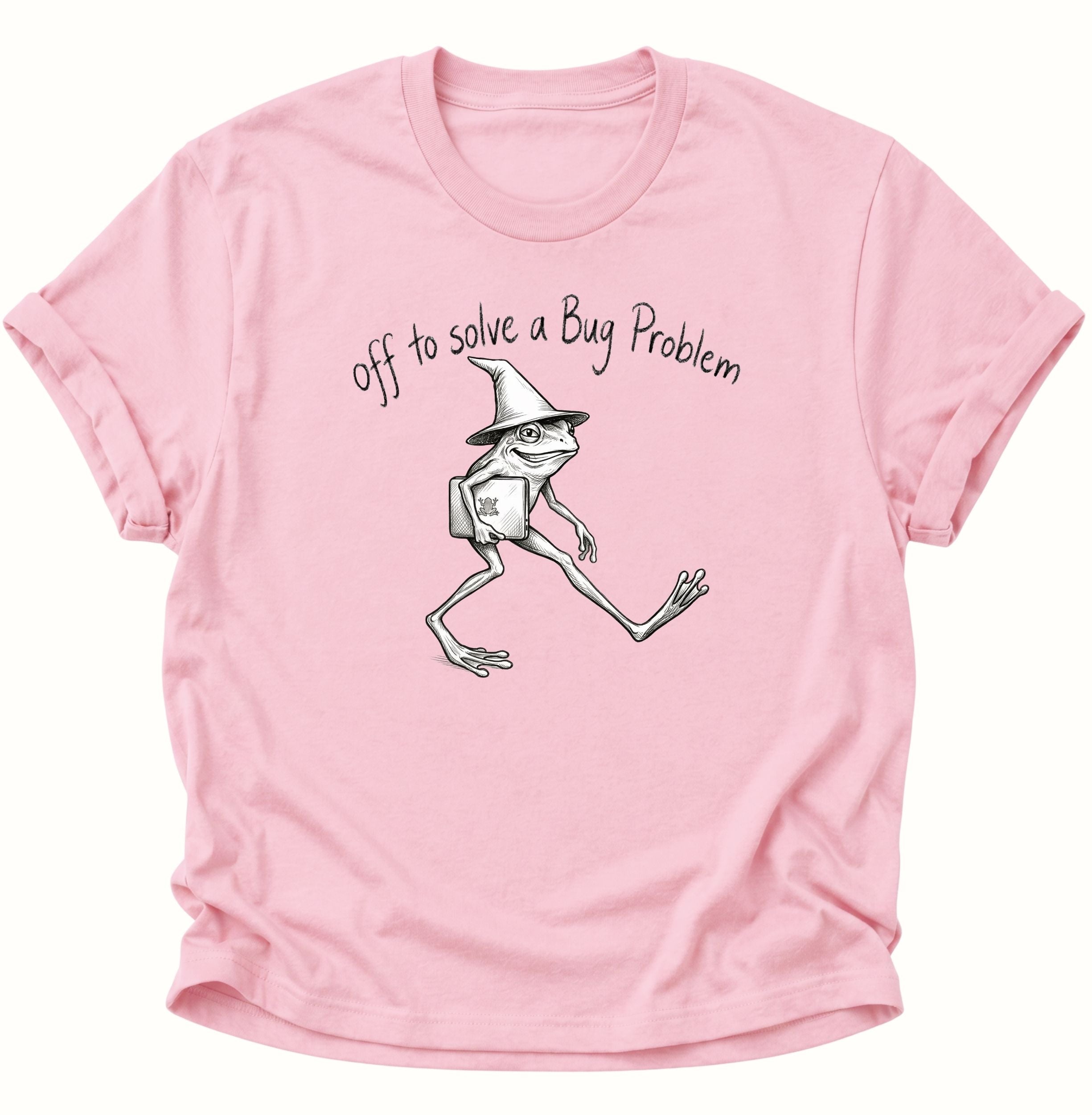 Off to solve a bug problem Unisex T-Shirt