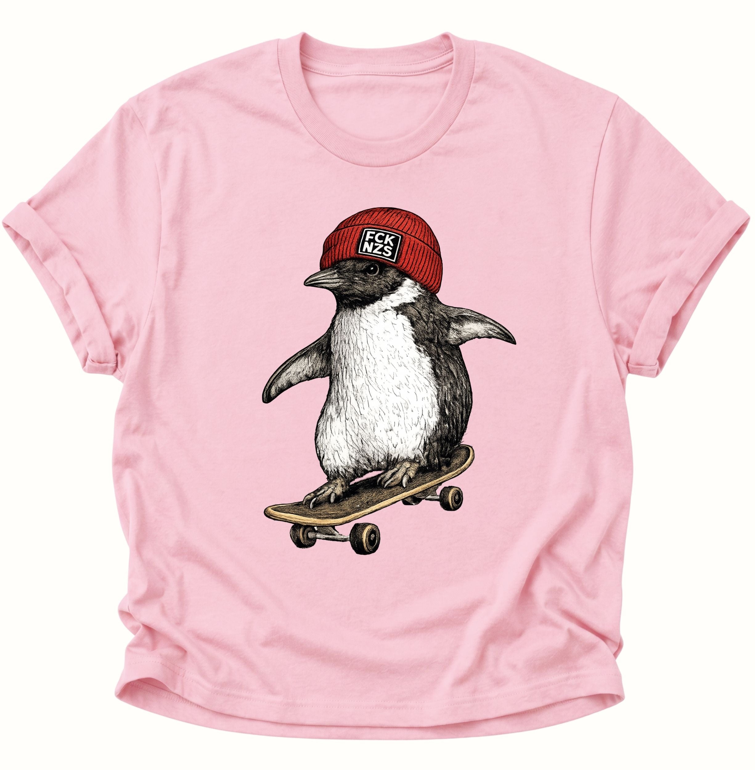 FCK NZS Skater Penguin Unisex T-Shirt
