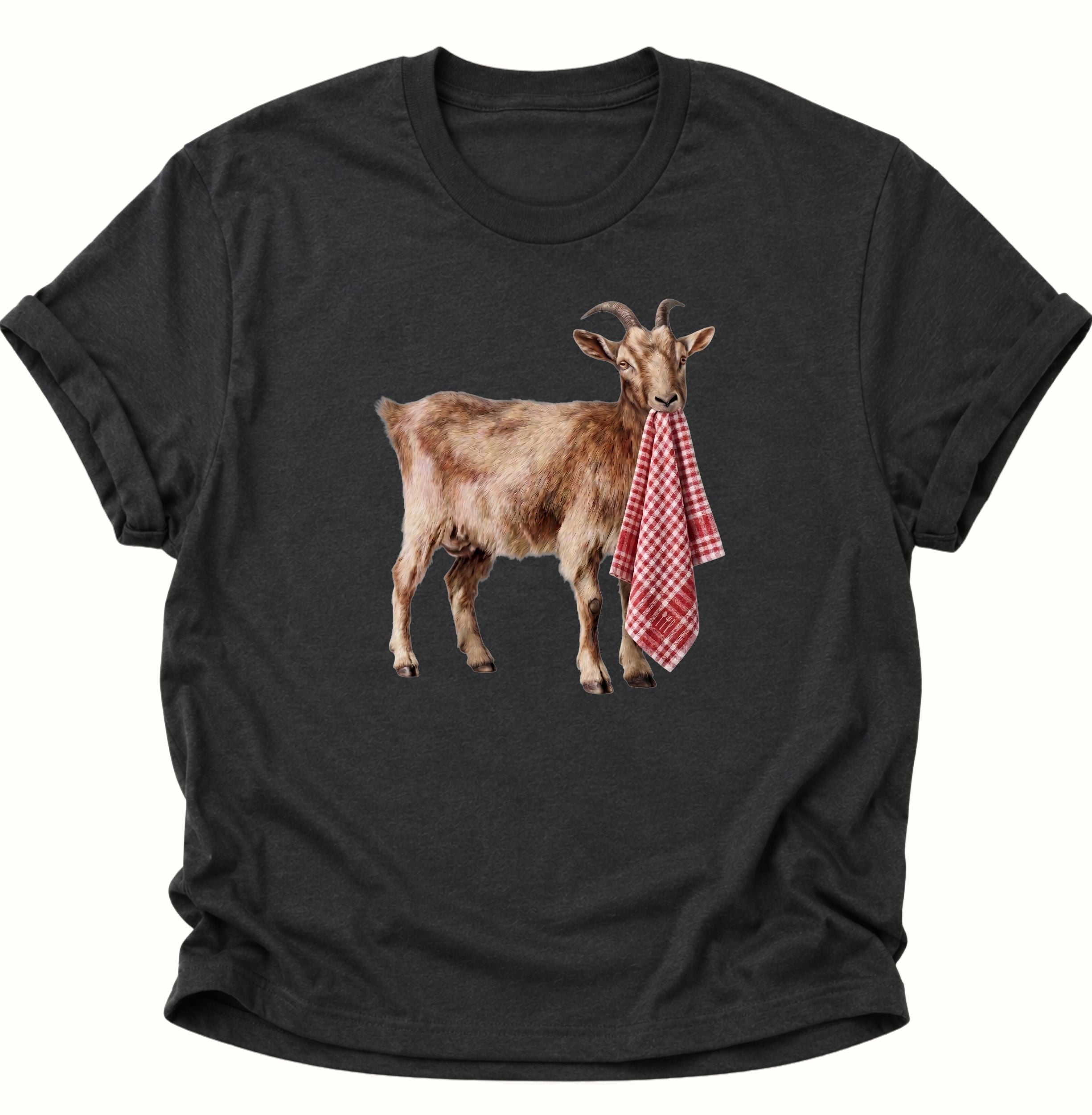 Ziege frist Handtuch Unisex T-Shirt
