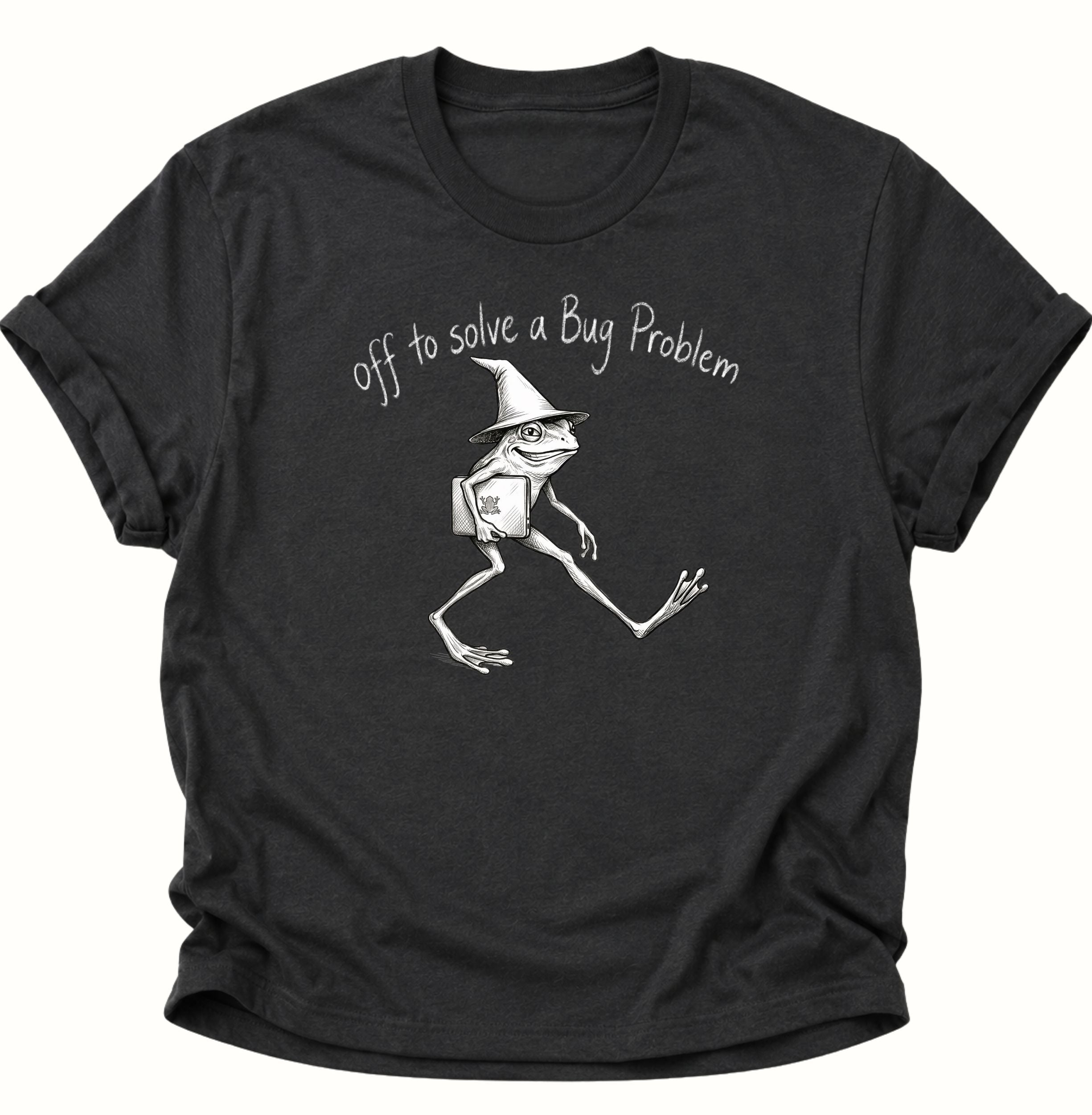 Off to solve a bug problem Unisex T-Shirt