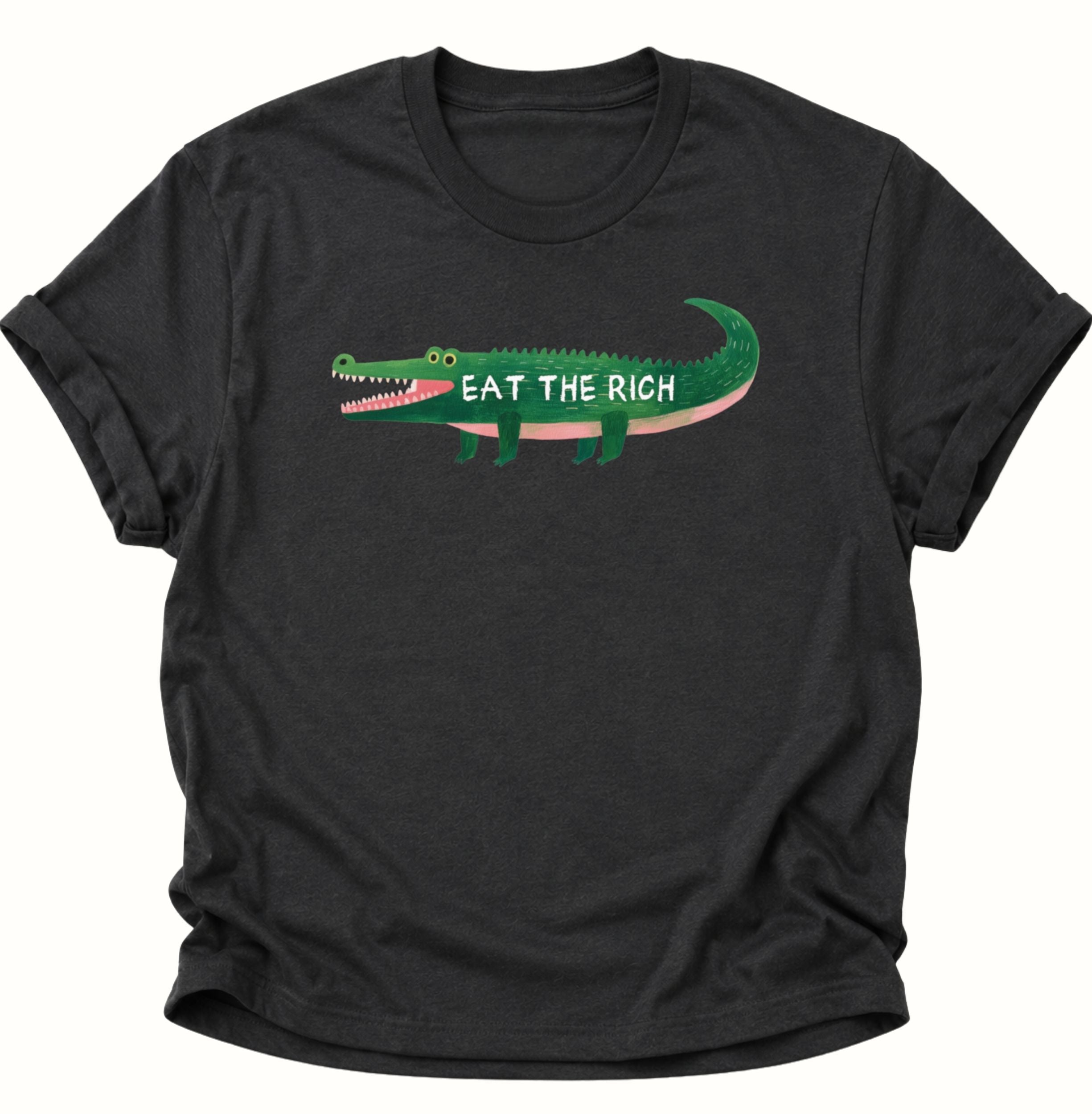 Eat the Rich Crocodile Unisex T-Shirt