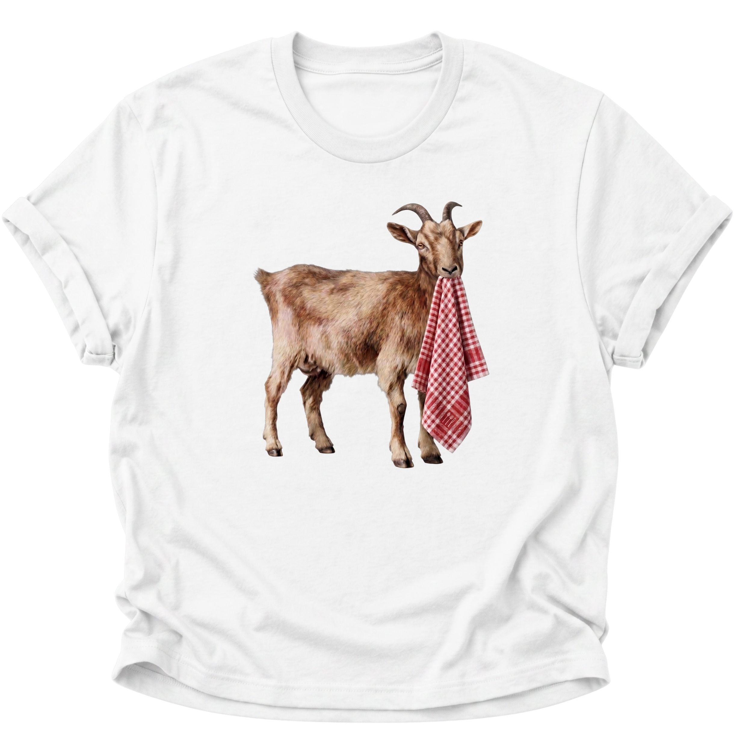 Goat Eats Towel Unisex T-Shirt