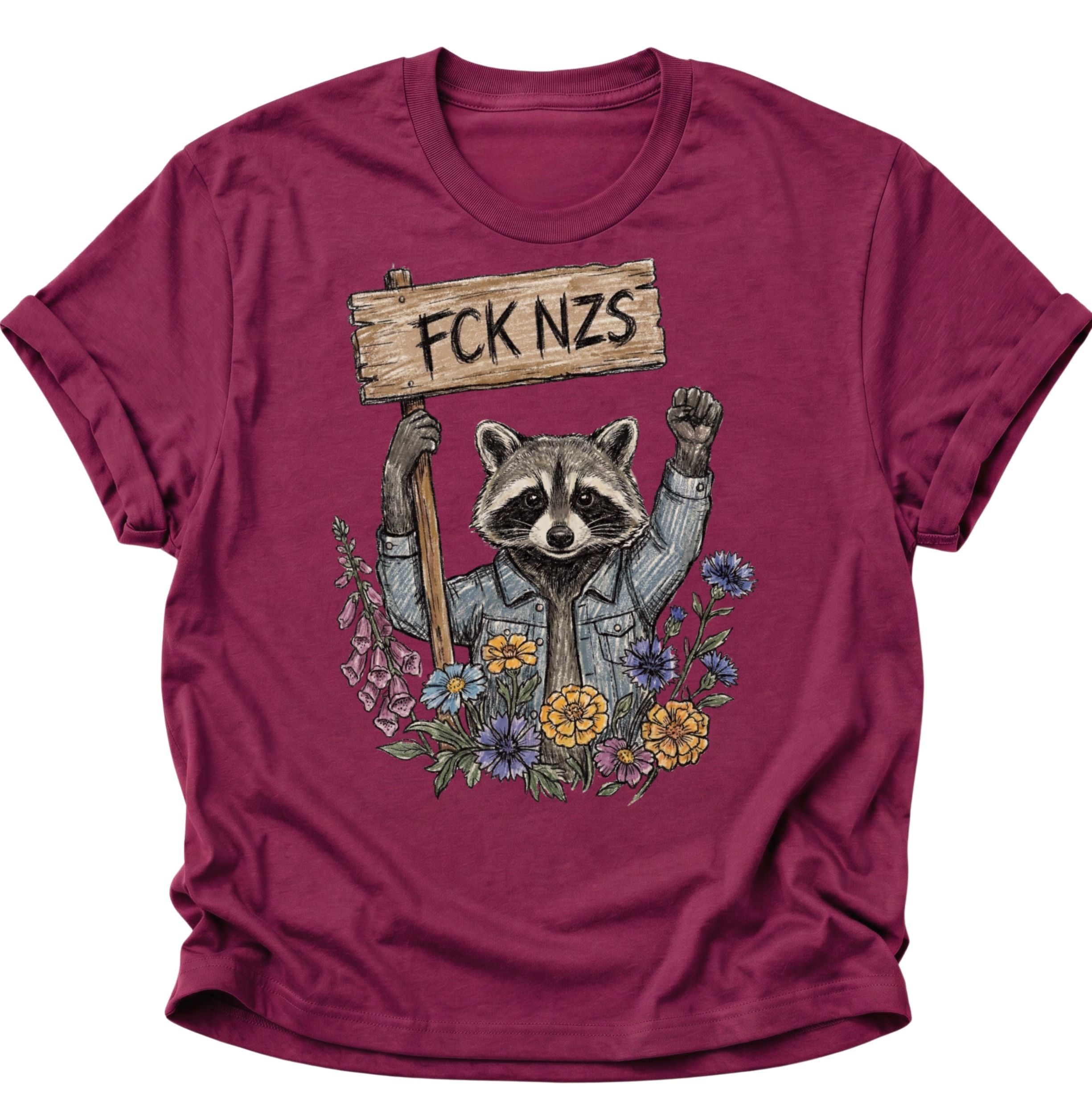 FCK NZS Raccoon Unisex T-Shirt