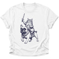 Cat Knight on Bulldog Unisex T-Shirt